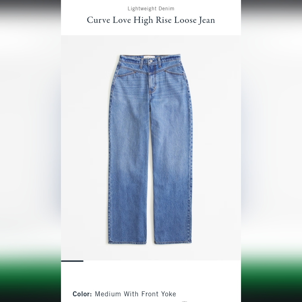 Curve Love High Rise 90s Relaxed MEDIUM WITH FRONT YOKE